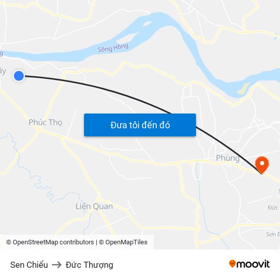 Sen Chiểu to Đức Thượng map