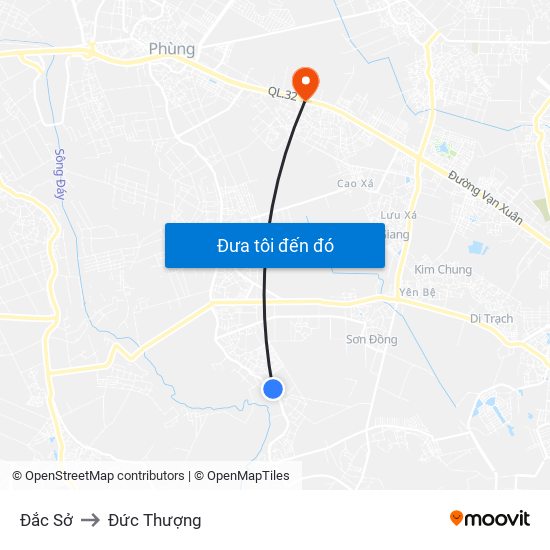 Đắc Sở to Đức Thượng map