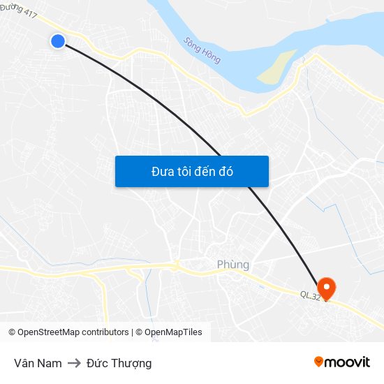 Vân Nam to Đức Thượng map