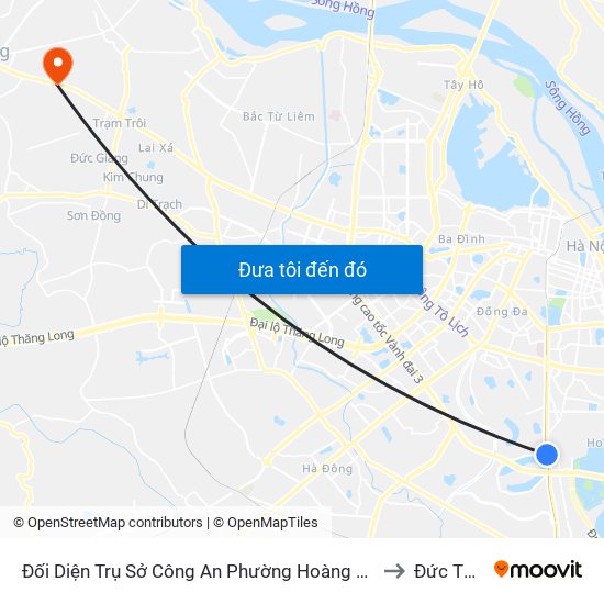 Đối Diện Trụ Sở Công An Phường Hoàng Liệt- 1277 Giải Phóng to Đức Thượng map