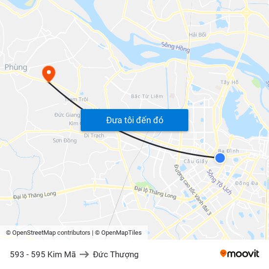 593 - 595 Kim Mã to Đức Thượng map