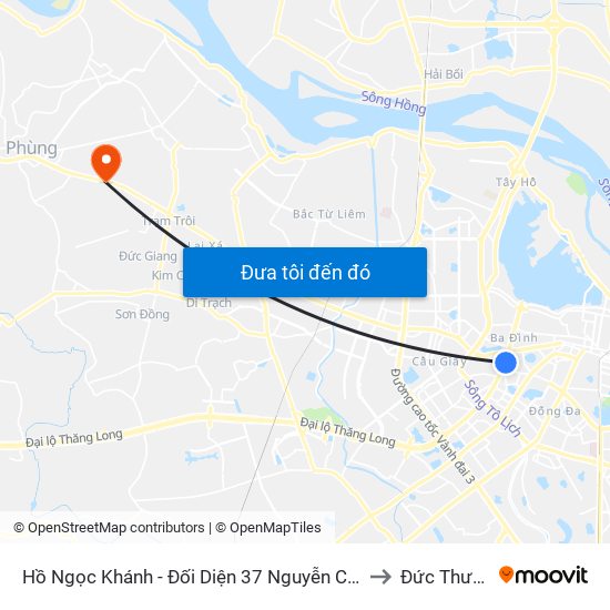 Hồ Ngọc Khánh - Đối Diện 37 Nguyễn Chí Thanh to Đức Thượng map