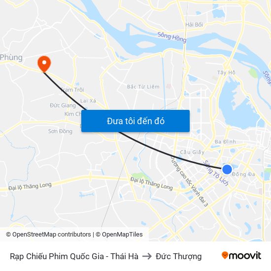 Rạp Chiếu Phim Quốc Gia - Thái Hà to Đức Thượng map