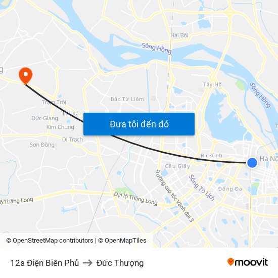 12a Điện Biên Phủ to Đức Thượng map