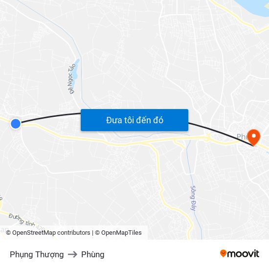 Phụng Thượng to Phùng map