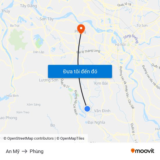 An Mỹ to Phùng map