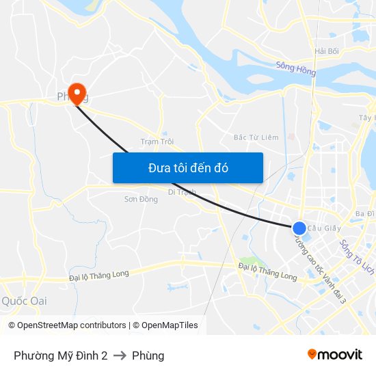 Phường Mỹ Đình 2 to Phùng map