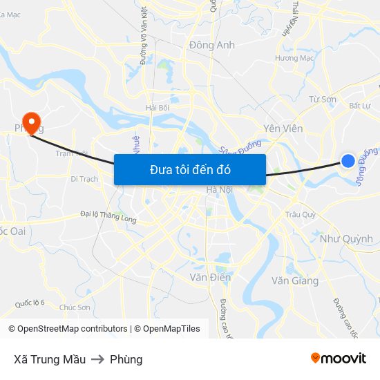 Xã Trung Mầu to Phùng map