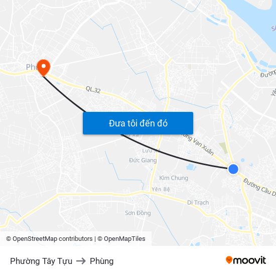 Phường Tây Tựu to Phùng map