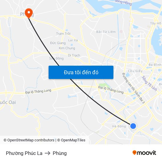 Phường Phúc La to Phùng map