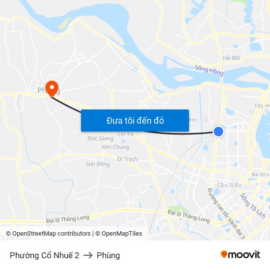 Phường Cổ Nhuế 2 to Phùng map