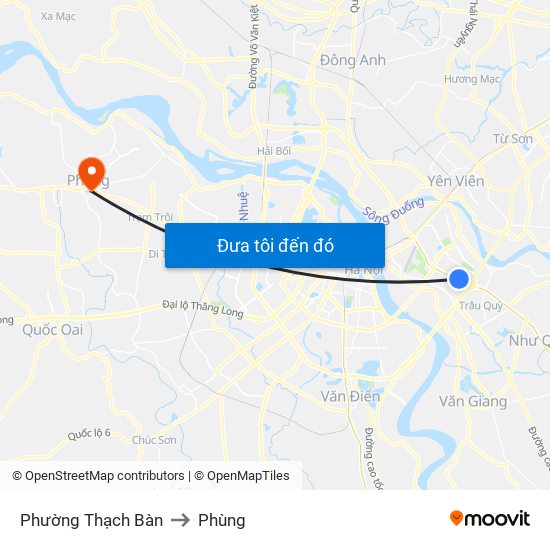 Phường Thạch Bàn to Phùng map