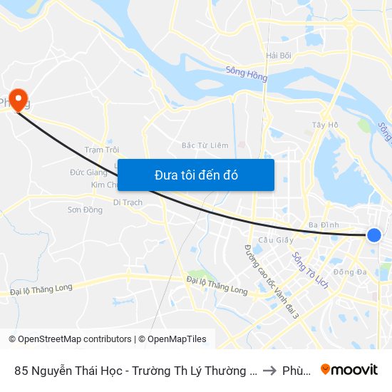 85 Nguyễn Thái Học - Trường Th Lý Thường Kiệt to Phùng map