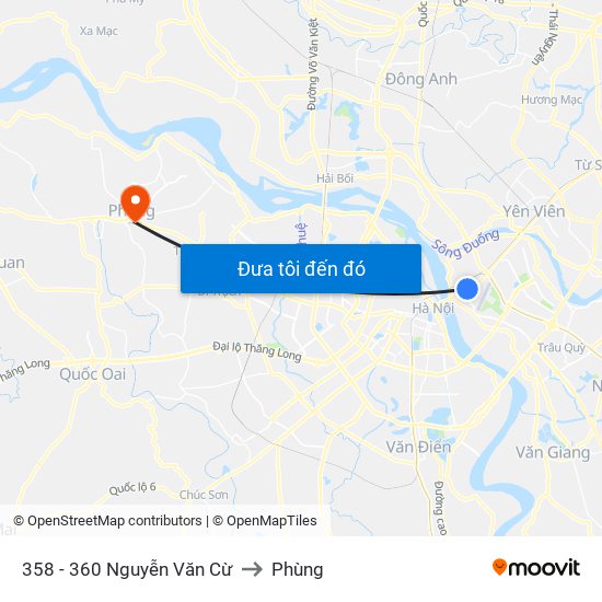 358 - 360 Nguyễn Văn Cừ to Phùng map
