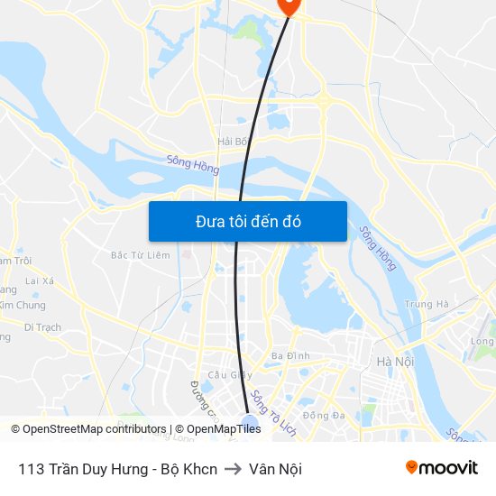 113 Trần Duy Hưng - Bộ Khcn to Vân Nội map