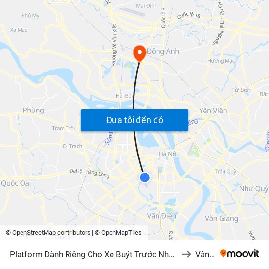 Platform Dành Riêng Cho Xe Buýt Trước Nhà 604 Trường Chinh to Vân Nội map