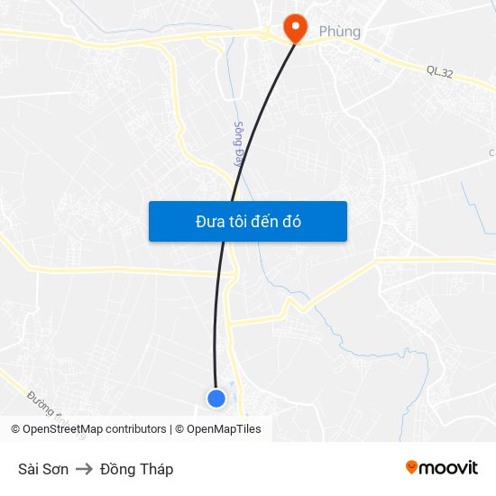 Sài Sơn to Đồng Tháp map