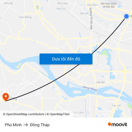 Phú Minh to Đồng Tháp map