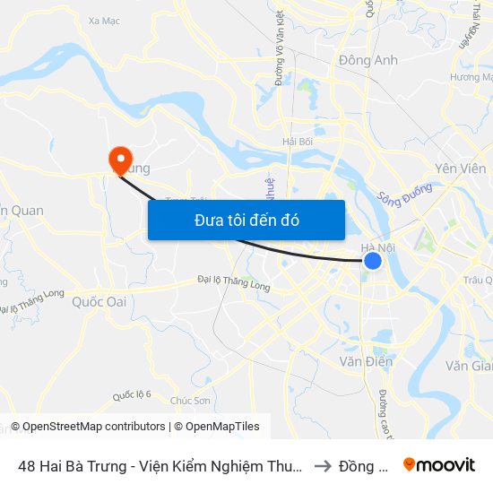 48 Hai Bà Trưng - Viện Kiểm Nghiệm Thuốc Trung Ương to Đồng Tháp map