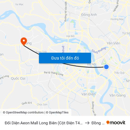 Đối Diện Aeon Mall Long Biên (Cột Điện T4a/2a-B Đường Cổ Linh) to Đồng Tháp map