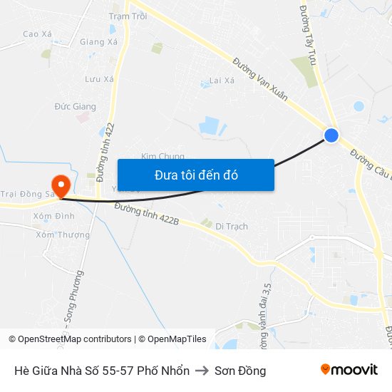 Hè Giữa Nhà Số 55-57 Phố Nhổn to Sơn Đồng map