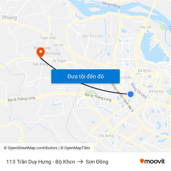 113 Trần Duy Hưng - Bộ Khcn to Sơn Đồng map