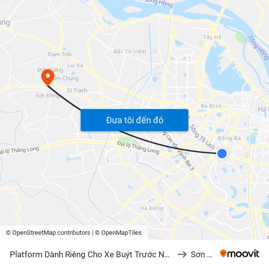 Platform Dành Riêng Cho Xe Buýt Trước Nhà 604 Trường Chinh to Sơn Đồng map