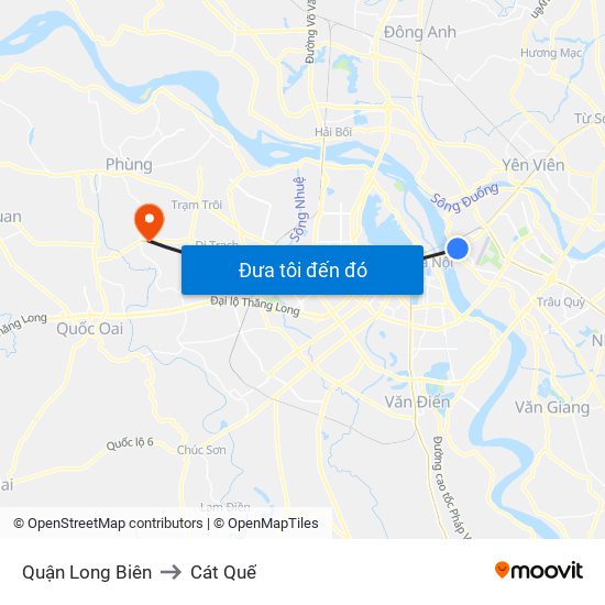 Quận Long Biên to Cát Quế map