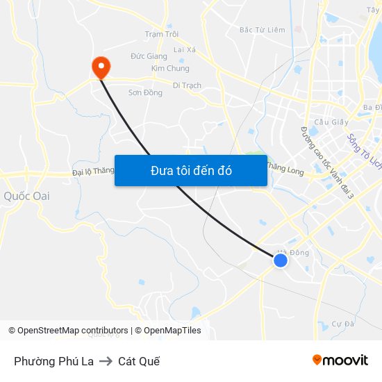 Phường Phú La to Cát Quế map