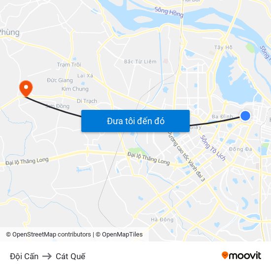 Đội Cấn to Cát Quế map