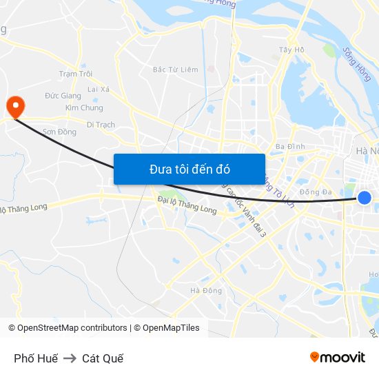 Phố Huế to Cát Quế map