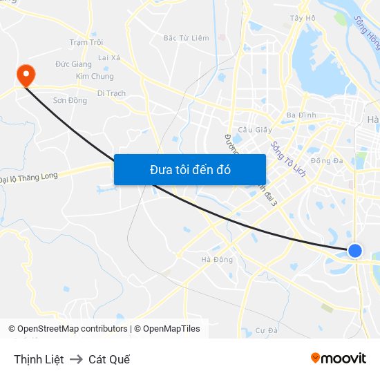 Thịnh Liệt to Cát Quế map