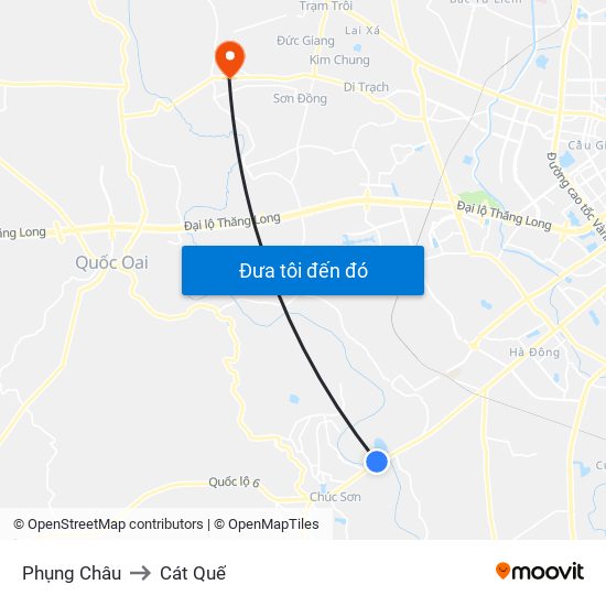 Phụng Châu to Cát Quế map