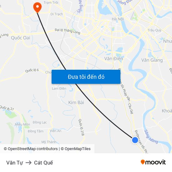 Văn Tự to Cát Quế map