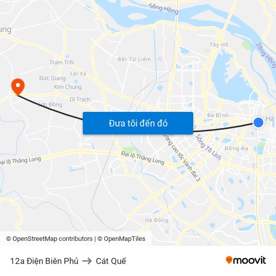 12a Điện Biên Phủ to Cát Quế map
