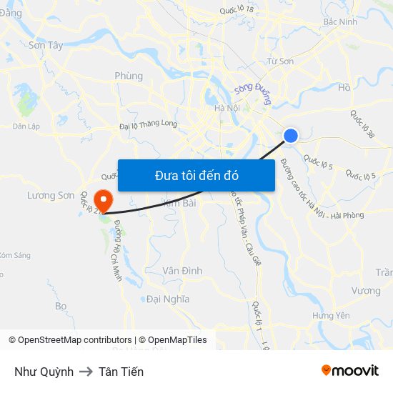 Như Quỳnh to Tân Tiến map