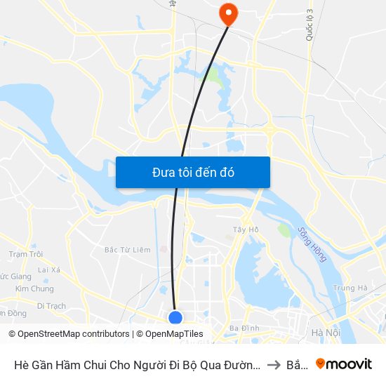 2b Phạm Văn Đồng to Bắc Hồng map