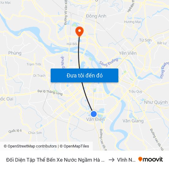 Đối Diện Tập Thể Bến Xe Nước Ngầm Hà Nội - Ngọc Hồi to Vĩnh Ngọc map