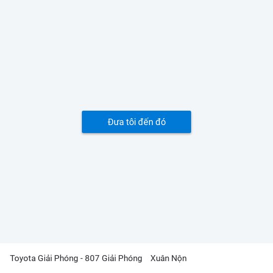 Toyota Giải Phóng - 807 Giải Phóng to Xuân Nộn map