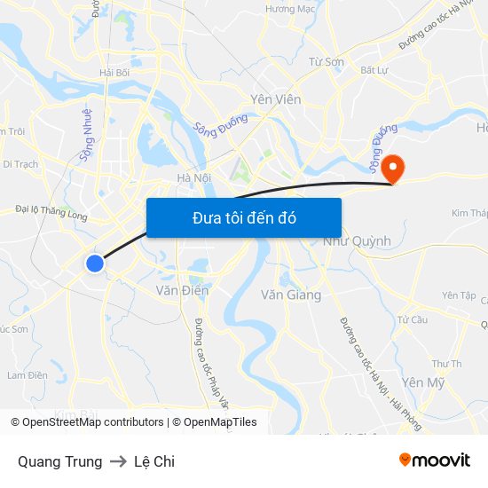 Quang Trung to Lệ Chi map