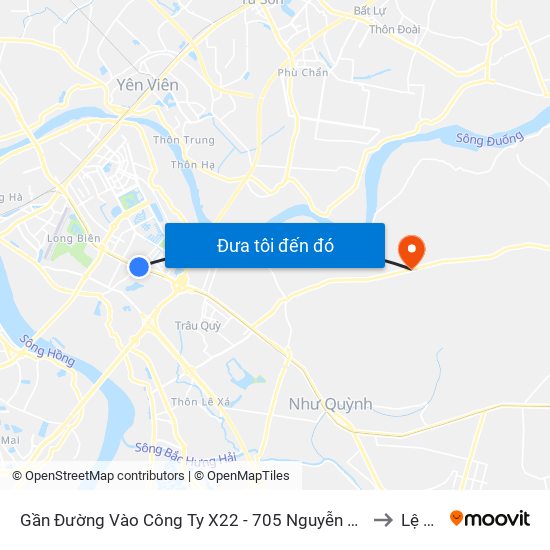 Gần Đường Vào Công Ty X22 - 705 Nguyễn Văn Linh to Lệ Chi map