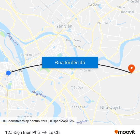 12a Điện Biên Phủ to Lệ Chi map
