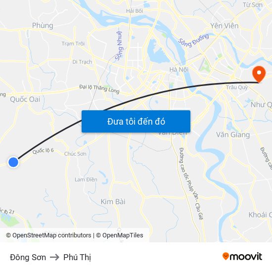 Đông Sơn to Phú Thị map