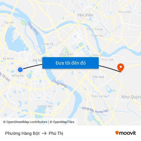Phường Hàng Bột to Phú Thị map