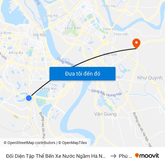 Đối Diện Tập Thể Bến Xe Nước Ngầm Hà Nội - Ngọc Hồi to Phú Thị map