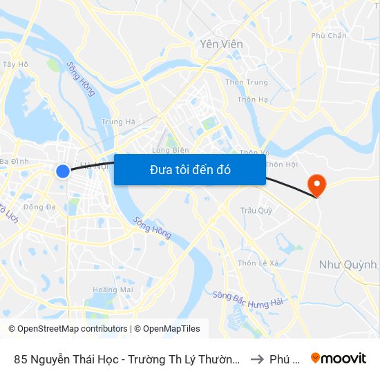 85 Nguyễn Thái Học - Trường Th Lý Thường Kiệt to Phú Thị map