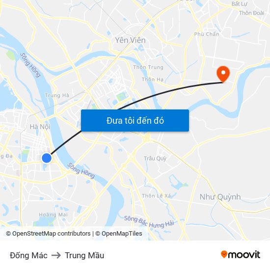 Đống Mác to Trung Mầu map