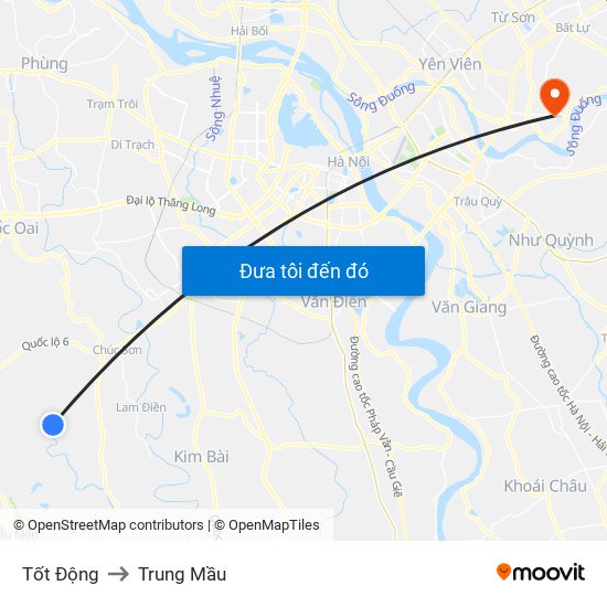 Tốt Động to Trung Mầu map