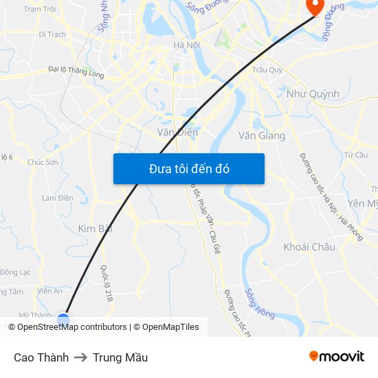 Cao Thành to Trung Mầu map