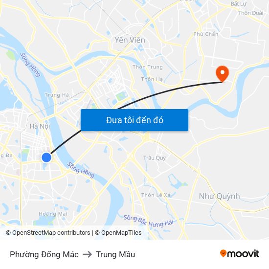 Phường Đống Mác to Trung Mầu map